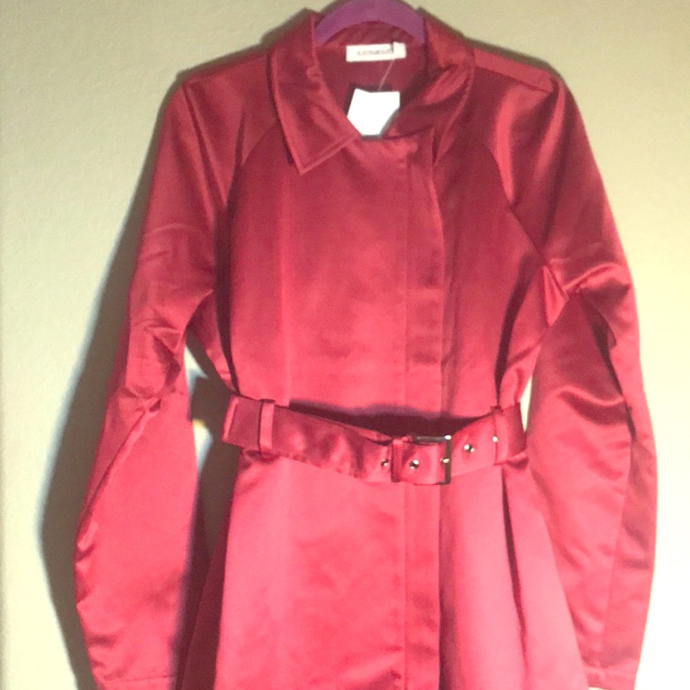 Just fan Burgundy Trenchcoat